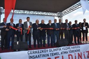 Çerkezköy Olimpik Yüzme Havuzu´nun Temel Atma Töreni Gerçekleşti