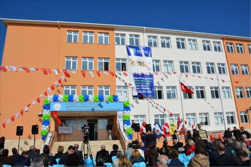 Tekirdağ Büyükşehir Belediyesi İlk Yaptırdığı Okulu Teslim Etti