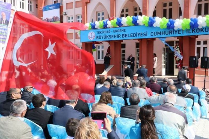 Tekirdağ Büyükşehir Cumhuriyet İlkokulu´nun Devir Teslim Töreni Yapıldı