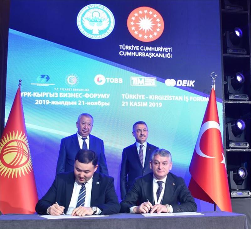 TTSO Başkanı Günay Türkiye-Kırgızistan İş Forumu´nda TOBB´u temsilen imza attı