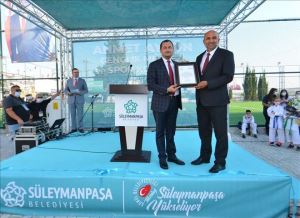 Ahmet Aygün Spor Kompleksi törenle açıldı