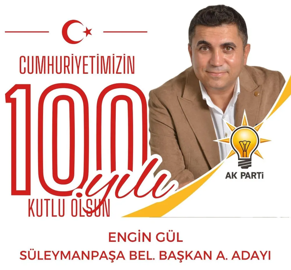 AK Parti Süleymanpaşa Belediye Başkan Aday Adayı Engin Gül