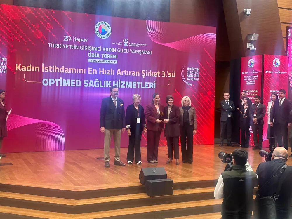 Optimed Sağlık Grubu’na “Kadın İstihdamını En Hızlı Artıran Şirket 3.’sü” Ödülü
